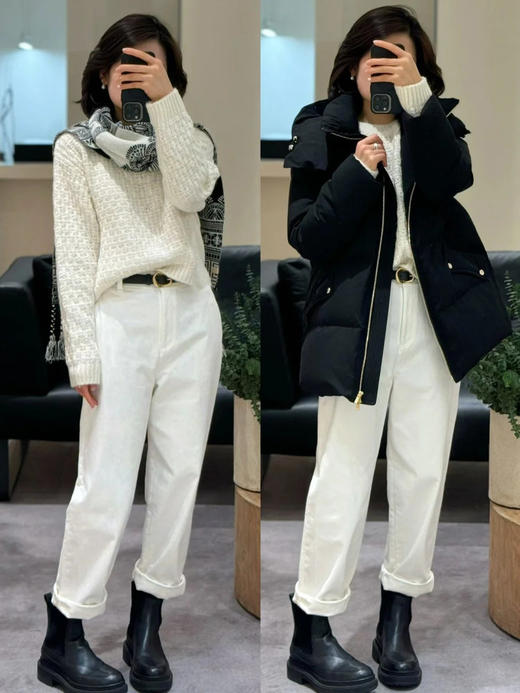 【高品质私服】【IC精纺羊毛白鹅绒羽绒服】手感柔软干爽，富有骨感悬垂性佳，内填高质90鹅绒，相拥温暖N0817-CC【无标出货 介意慎拍】 商品图8