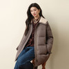 【严选】孟子义代言诗凡黎巴恩风安心羽绒服2025冬新款拼接毛领保暖外套女7GA180031 商品缩略图0