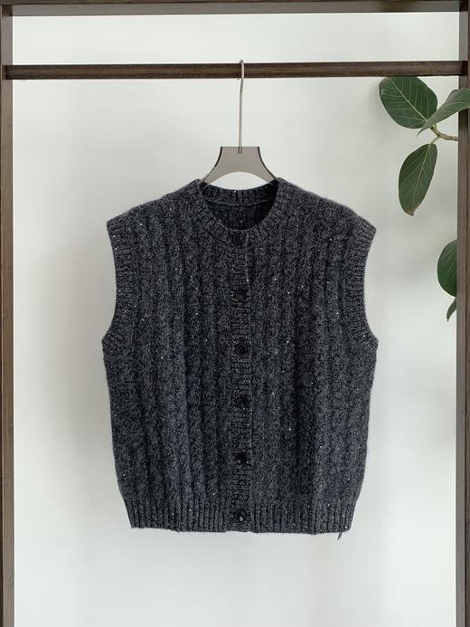 YS1917-轻奢亮片针织马甲毛衣【Hera&Song】 商品图2