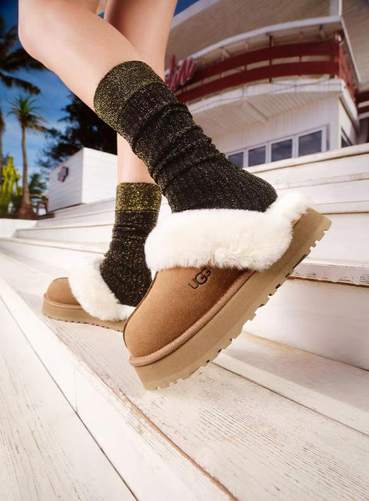 GGの25蕞新！窦靖童！星拖穿搭公式！真皮毛一体の懒人超迷你短靴 商品图7