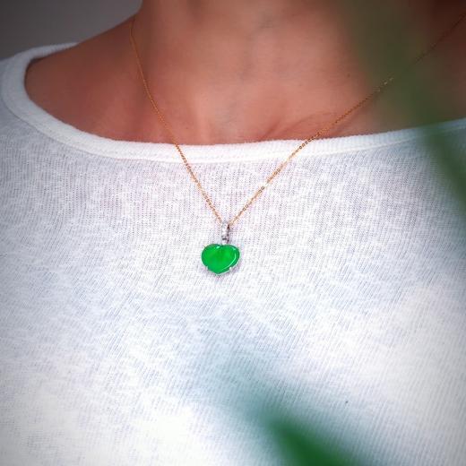 18k 翡翠心性项坠（特价商品） 商品图4