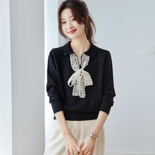 SC90-299-148毛衣女秋冬设计感小众针织衫气质上衣2025年新款秋季减龄打底衫薄 商品图1