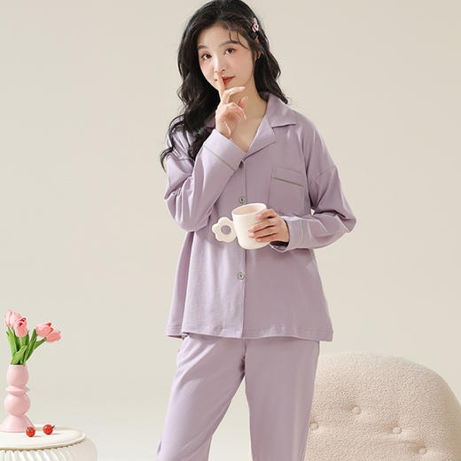 【春夏 男女款家居服套装】天竹纤维  柔软舒适  凉感抑菌 会呼吸的家居服 多个颜色可选 商品图3