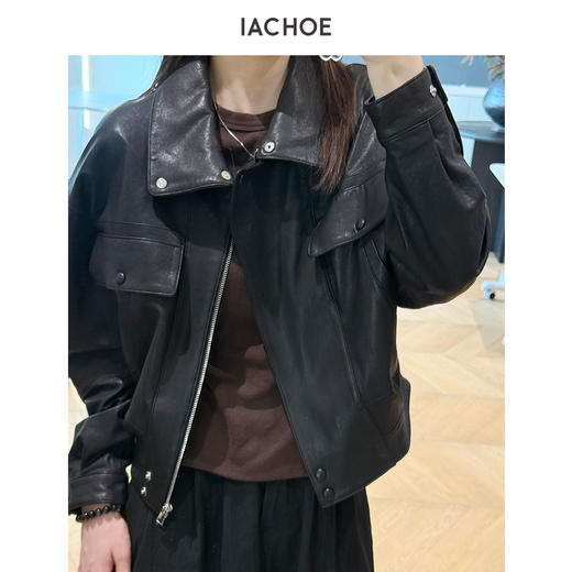 棉仓3571527003-帅气短款羊皮革皮衣 商品图2