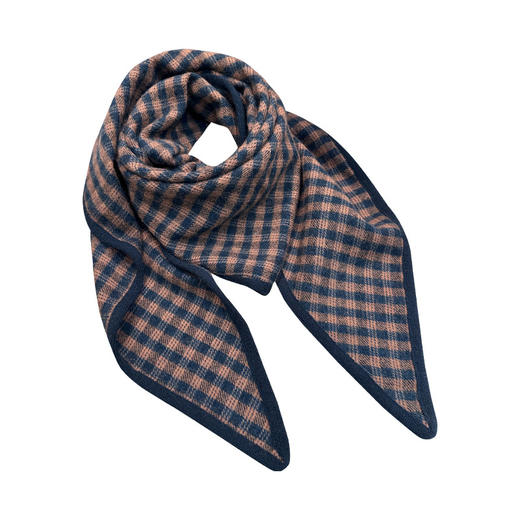 文艺书卷气！「麻纺棕」100%美丽诺羊毛三角加厚围巾披肩两用女冬 商品图4