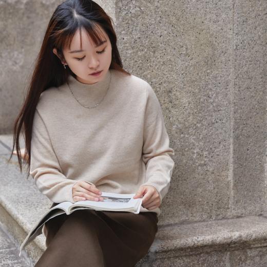 圣捷罗半高领羊毛打底衫|100%绵羊毛，岛津无缝一体织工艺，轻盈软糯 商品图7