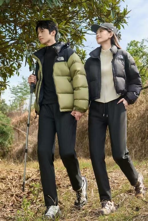 90白鸭绒男女同款冬季保暖休闲直筒羽绒绒裤 松紧腰裤型显瘦 商品图2