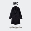 NPC潮牌100%绵羊毛平驳领毛呢长款大衣双排扣男冬上新NP58WC34&35 商品缩略图5