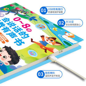 Kidssparkle孩一百会说话的早教有声书0-8岁宝宝手指点读书发声书儿童玩具生日礼物