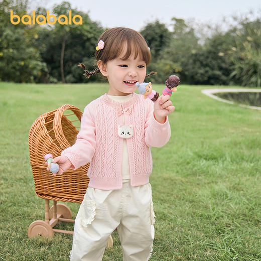 【商场同款】巴拉巴拉女童毛衫假两件针织衫秋冬2025新款毛衣可爱 商品图2
