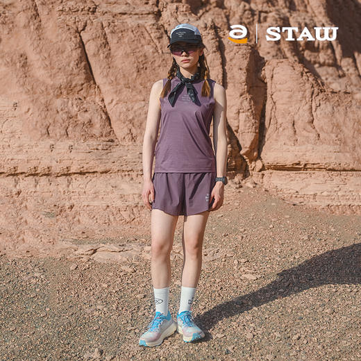 STAW世拓 TRAIL越野跑分区散热背心网眼透气运动户外跑步防晒T恤 商品图4