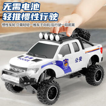 爱比鹿儿童早教玩具车3-6岁男孩超大声光警车仿真汽车模型生日礼物 商品图1