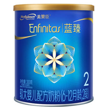 美赞臣蓝臻 较大婴儿配方奶粉 2段（6-12月）300g*1罐 乳铁蛋白 DHA 商品图2