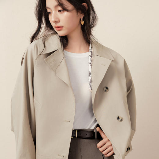 【商场同款】诗凡黎圆领羊毛打底衫2025秋新款长袖上衣3G8200901 商品图3