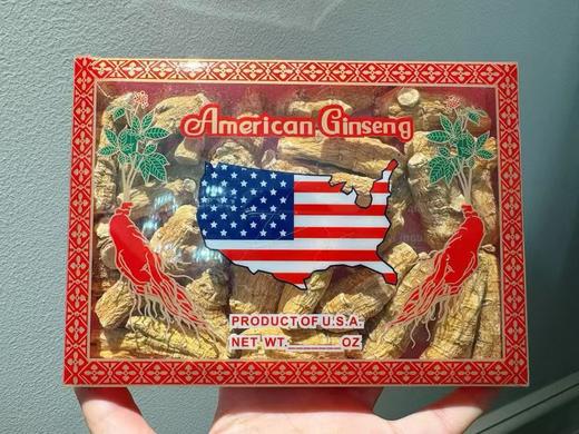 到手价365元/盒  699元/两盒 国内现货 美国威斯康星州原枝大号花旗参 一头大概7-10g左右，每盒约250g左右 美国代购，无中文标签，介意慎拍 商品图1