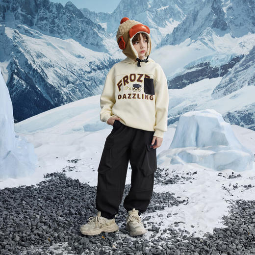 【MQD】冬季男大童潮酷学院风保暖百搭休闲裤 商品图3