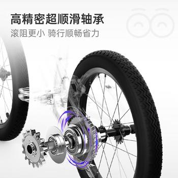 KinderKraftkk儿童自行车4-6-12岁学生单骑行车青少年男女孩礼物山地车16寸银 商品图0