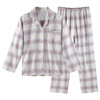 【法兰绒家居服】-奶白格系列家居服情侣睡衣中格纹全棉睡衣绒布居家服纯棉 商品缩略图2