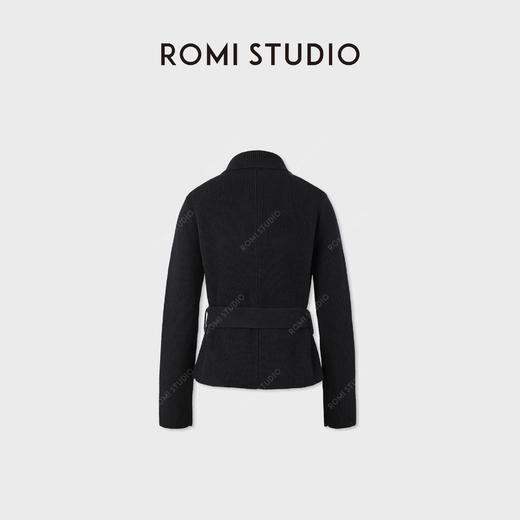 ROMI STUDIO"意式理念"100%羊毛挺括收腰翻领毛织外套RWCWST6648 商品图1