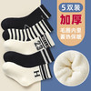 超值五双装【毛圈内里！蓄热保暖】软糯好舒服，冬季加厚毛圈袜中大童加绒毛巾袜男女童秋冬保暖棉袜。rc 商品缩略图3