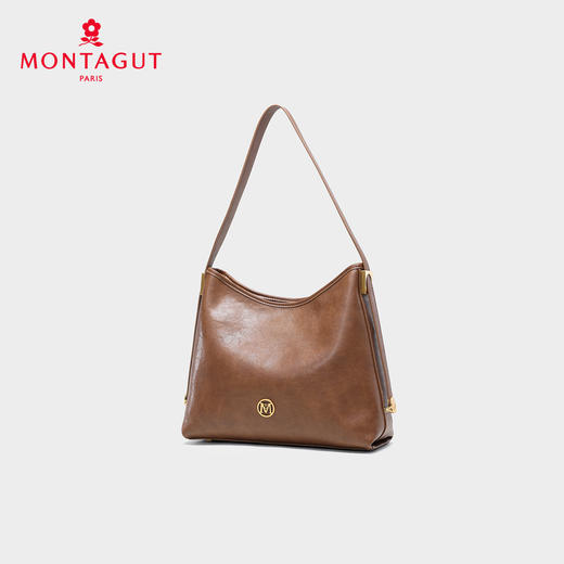 梦特娇女士时尚休闲单肩包腋下包通勤大容量手提包 商品图9