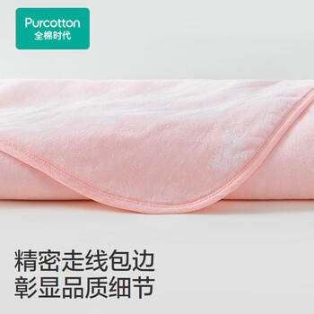 全棉时代婴儿浴巾纯棉暖绒毛圈洗澡巾吸水加厚儿童浴巾保暖 蝴蝶结小猫 商品图4