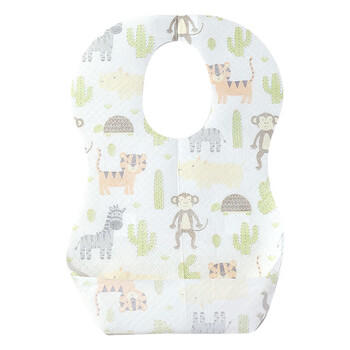 taoqibaby一次性围兜宝宝吃饭围兜围嘴饭兜防水防脏口水巾60片装 商品图4