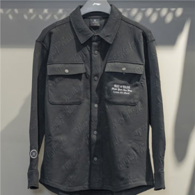 李宁男子2025春季秋休闲翻领夹克外套AFDV547-1