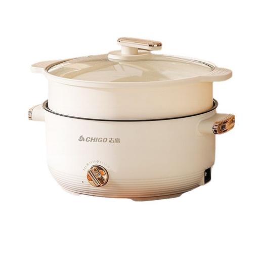 【火锅季❗️多功能家用电火锅】“烹饪の魅力”多功能煎炒不粘锅，双档火力调节，炖煮随时掌控，解锁百变花样美食，电煮锅不粘锅，电炒锅宿舍煮面锅小电锅电热锅L 商品图4