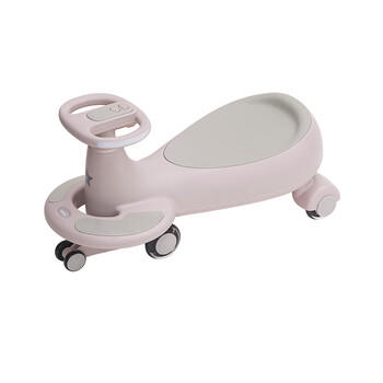 贝易BEIESTATE典藏扭扭车 1-6岁宝宝摇摇车大人可坐宝宝礼物声光音乐款  贝母粉 商品图1