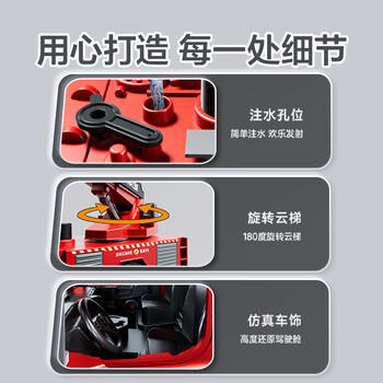 狂野骑士儿童玩具车男孩消防车云梯工程车大号玩具车2-3-6岁男孩生日礼物 商品图5