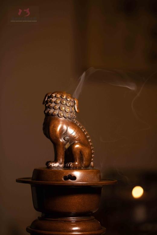陈巧生制 c396座狮熏炉 铜炉香炉摆件 商品图4