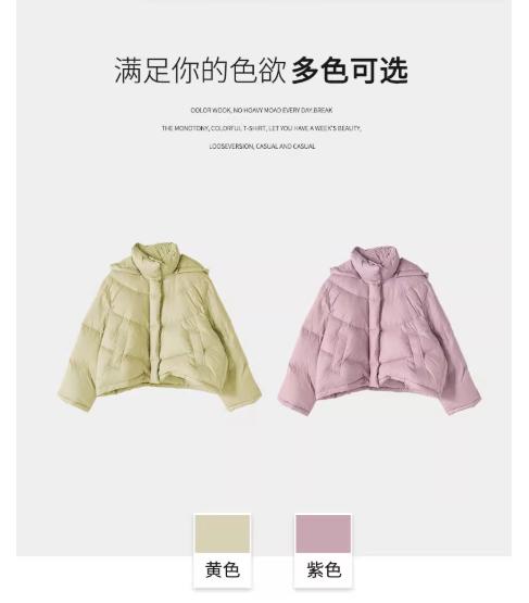 【门店同款】ENJOY冬季从“绒”冬日简约韩版带帽羽绒服 159852483 商品图14
