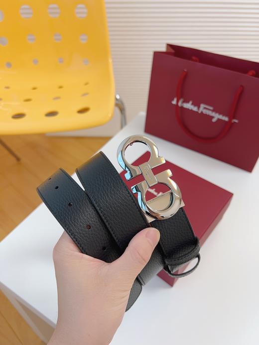 菲拉格慕 Ferra gamo皮带系列 经典8字扣男士腰带 任何年龄豆可以轻松驾驭  职场步步高升的小秘诀，送礼首选! 商品图3