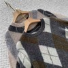 【à perles】复古菱格羊绒羊毛套头毛衣 商品缩略图6