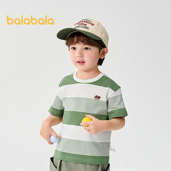 巴拉巴拉童装儿童t恤男童短袖女童宝宝上衣2025夏季吸湿速干208225117222 商品图4