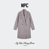 NPC潮牌100%绵羊毛平驳领毛呢长款大衣双排扣男冬上新NP58WC34&35 商品缩略图6