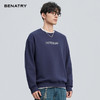贝纳川冬季新品字母图案圆领加绒套头卫衣ECF424101 商品缩略图1