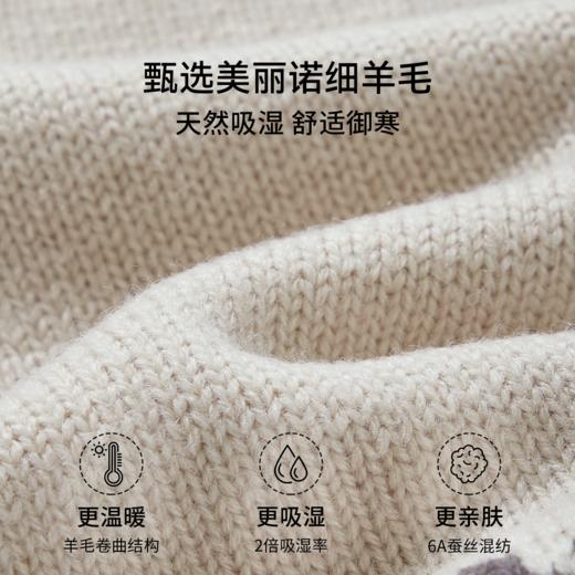 【宝宝服饰】嫚熙童装儿童毛衣2025新款秋季开衫羊毛费尔岛毛衣连帽针织外套 商品图1