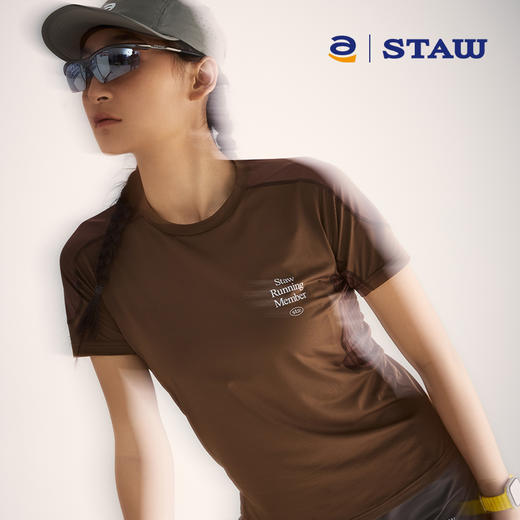 STAW世拓运动分区散热跑步短袖COOLMAX抗菌户外训练T恤男速干衣 商品图3