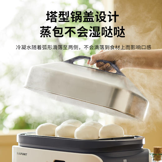 蓝宝分区不锈钢电蒸锅家用新款多功能全自动大容量蒸锅BP-ZG06 商品图3