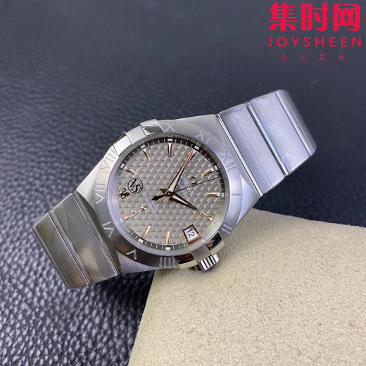 欧米茄 VS第四代星座系列 格子面金针 男士腕表 丹东8500一体机 表径38mm 商品图5