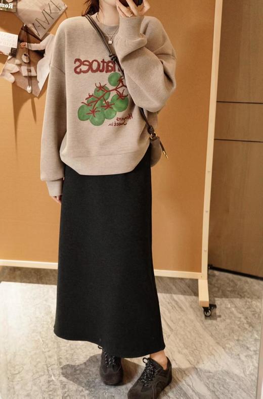 好柿发生莱赛尔羊毛复古百搭卫衣 商品图6