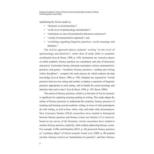 英语学术写作的学术素养实践——一项民族志个案研究/外国语言学及应用语言学研究丛书/陈倩珊 著/浙江大学出版社 商品图2
