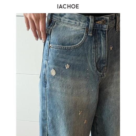 棉仓3661519005-钉珠牛仔裤 商品图2