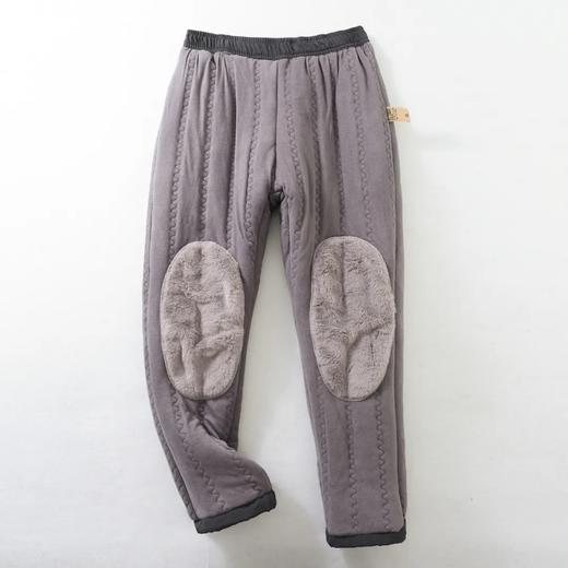 三层防风防水男女同款加绒加厚保暖休闲棉裤保暖护膝 商品图5