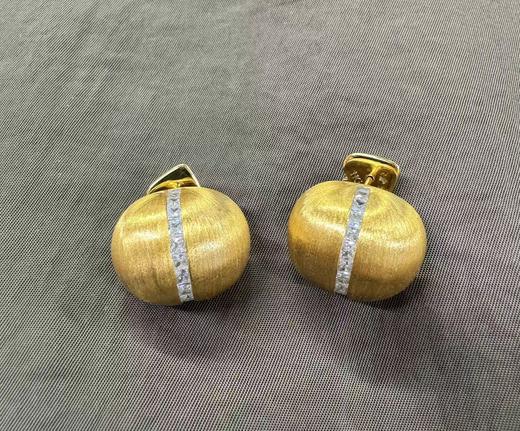 iKiCo拉丝银豆耳环 商品图2