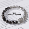【徐艺洋设计款】硕夏珠宝【西江月】月光石+银曜石简约高级灰墨色天然串珠气质手链 WW36 商品缩略图1