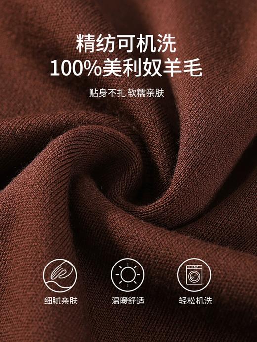【限时破价 100%精纺羊毛】乔沃可机洗空气层羊毛衫 贴身不扎软糯亲肤 质感高级修饰身形多色可选 商品图6