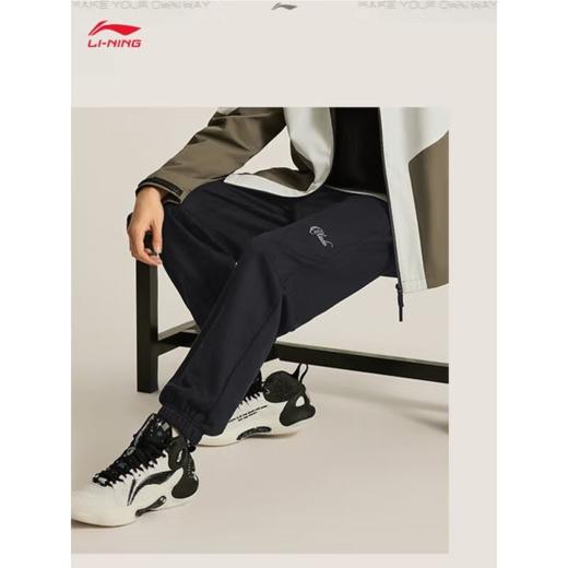 李宁男子2025束脚宽松卫裤运动裤AKLU213-1 商品图2